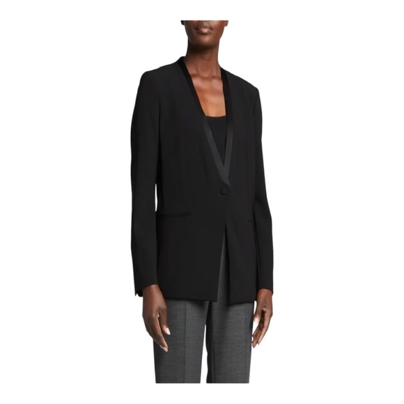 NWT Theory Admiral Crepe Tuxedo Jacket / black - Picture 1 of 4
